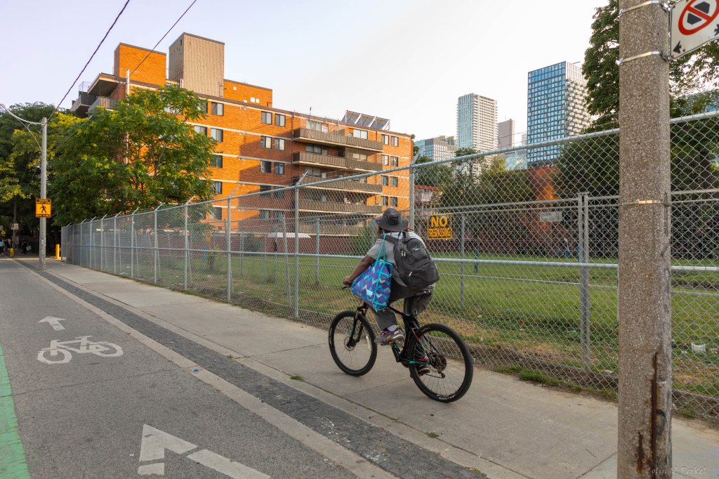 Barbed Wire Fence @ 214-230&nbsp;Sherbourne